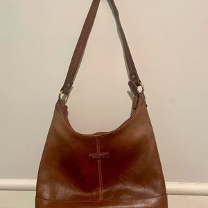 Vintage Rosetti Brown Shoulder Bag with Hobo Design